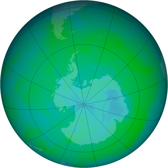 Ozone Map 2003-12-21